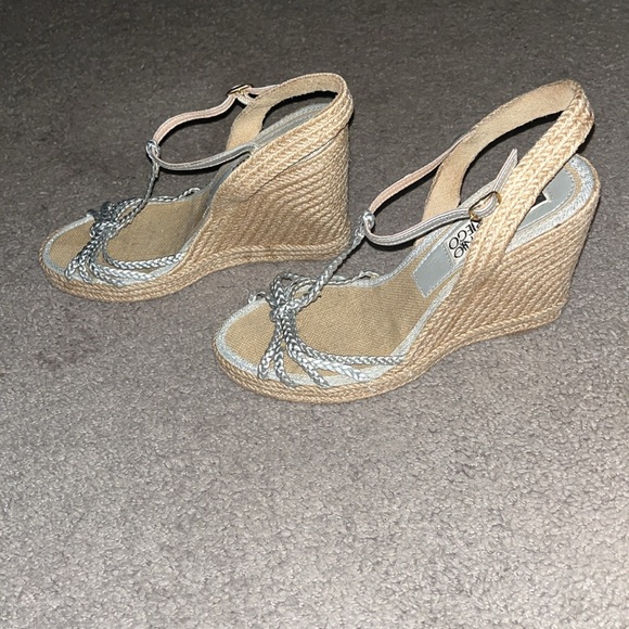 Franco Sarto Yara Espadrille Wedge Sandal Size 8 - Picture 2 of 7